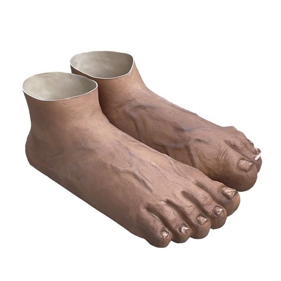 🥳🦶🏻🥔 SOLD OUT limited pairs IMRAN POTATO Caveman Slippers OSFA 🥔🦶🏻🥸 - Picture 10 of 11